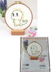 Nakış Kitleri Kasnaklı 8.6 X 6 cm Dino