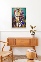 Atatürk Ahşap Çerçeveli Tablo 50 x 70