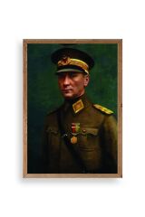 Atatürk Ahşap Çerçeveli Tablo 23 x 30