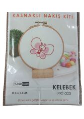 Nakış Kitleri Kasnaklı 8.6 X 6 cm Kelebek