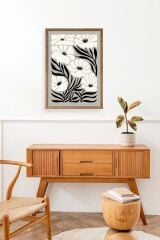 Çiçek Ahşap Çerçeveli Tablo 30 x 42