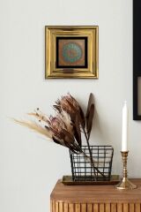 Motif Çerçeveli Taş Tablo 20 cm