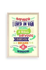 Motto Ahşap Çerçeveli Tablo 23 x 30