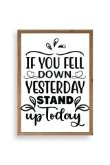 Motto Ahşap Çerçeveli Tablo 50 x 70