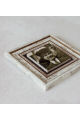 Atatürk Çerçeveli Taş Tablo , Çerçeveli Taş Duvar Dekoru 20 cm