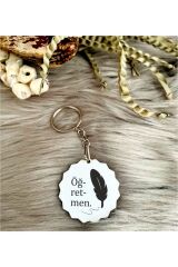 Öğretmenler Gününe Özel Baskılı Anahtarlık - Öğretmen