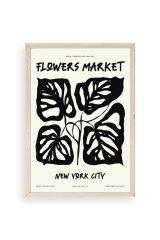 Yaprak Ahşap Çerçeveli Tablo 30 x 42