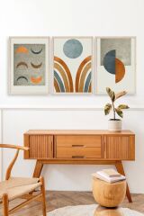 Soyut Ahşap Çerçeveli Tablo 17 x 23