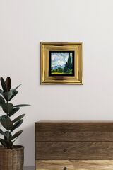 Van Gogh Çerçeveli Taş Tablo 20 cm