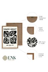 Yaprak Ahşap Çerçeveli Tablo 17 x 23