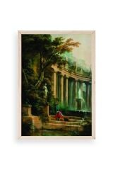 Yapraklar Ahşap Çerçeveli Tablo 50 x 70