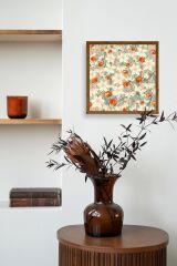 Çiçek Ahşap Çerçeveli Tablo 23 x 23