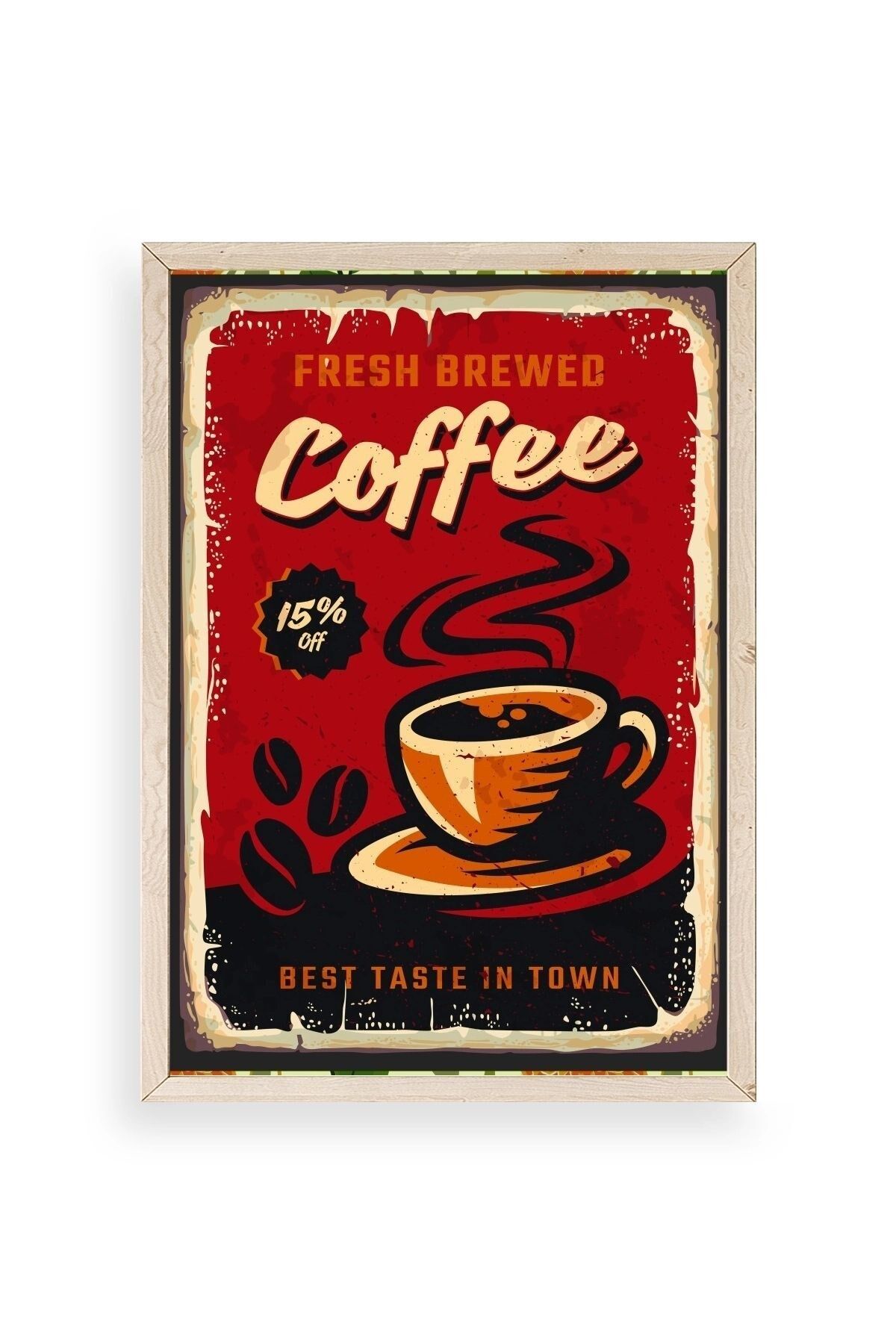 Kahve Ahşap Çerçeveli Tablo 23 x 30