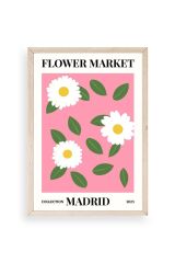 Çiçek Ahşap Çerçeveli Tablo 30 x 42