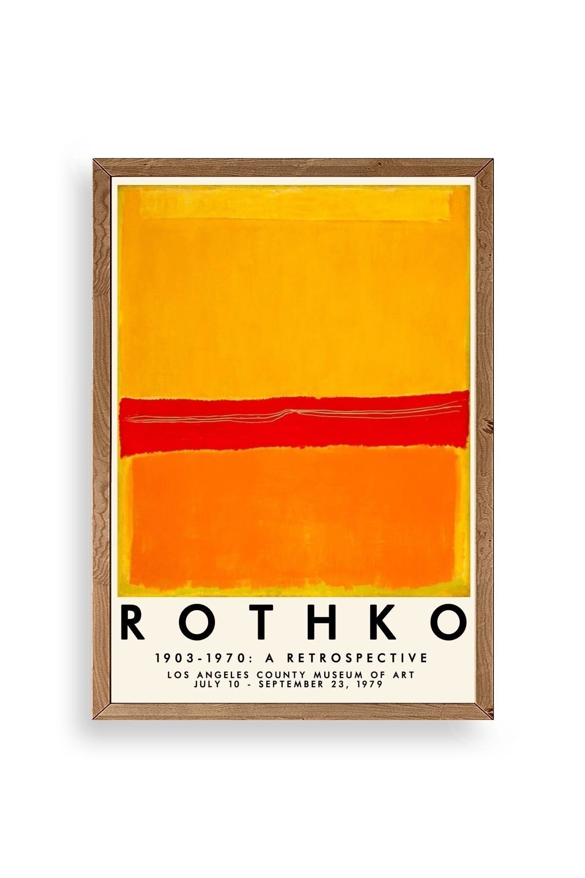 Rothko Ahşap Çerçeveli Tablo 50 x 70