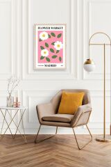 Çiçek Ahşap Çerçeveli Tablo 50 x 70