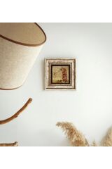 Gustav Klimt Çerçeveli Taş Tablo , Çerçeveli Taş Duvar Dekoru 20 cm