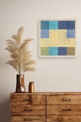 Kare Ahşap Çerçeveli Tablo 42 x 42