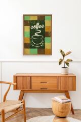 Kahve Ahşap Çerçeveli Tablo 30 x 42