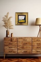 Van Gogh Çerçeveli Taş Tablo 20 cm