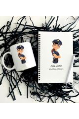 Polis Haftası Defter Kalem Kupa Seti Kadın