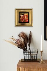 Gustav Klimpt Çerçeveli Taş Tablo 20 cm