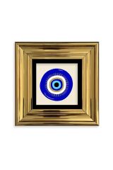 Nazar Boncuğu Çerçeveli Taş Tablo 20 cm