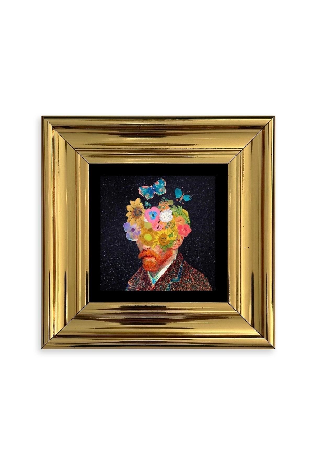 Van Gogh Çerçeveli Taş Tablo 20 cm