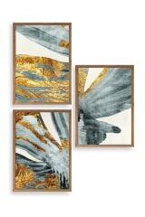 Soyut Ahşap Çerçeveli Tablo 50 x 70