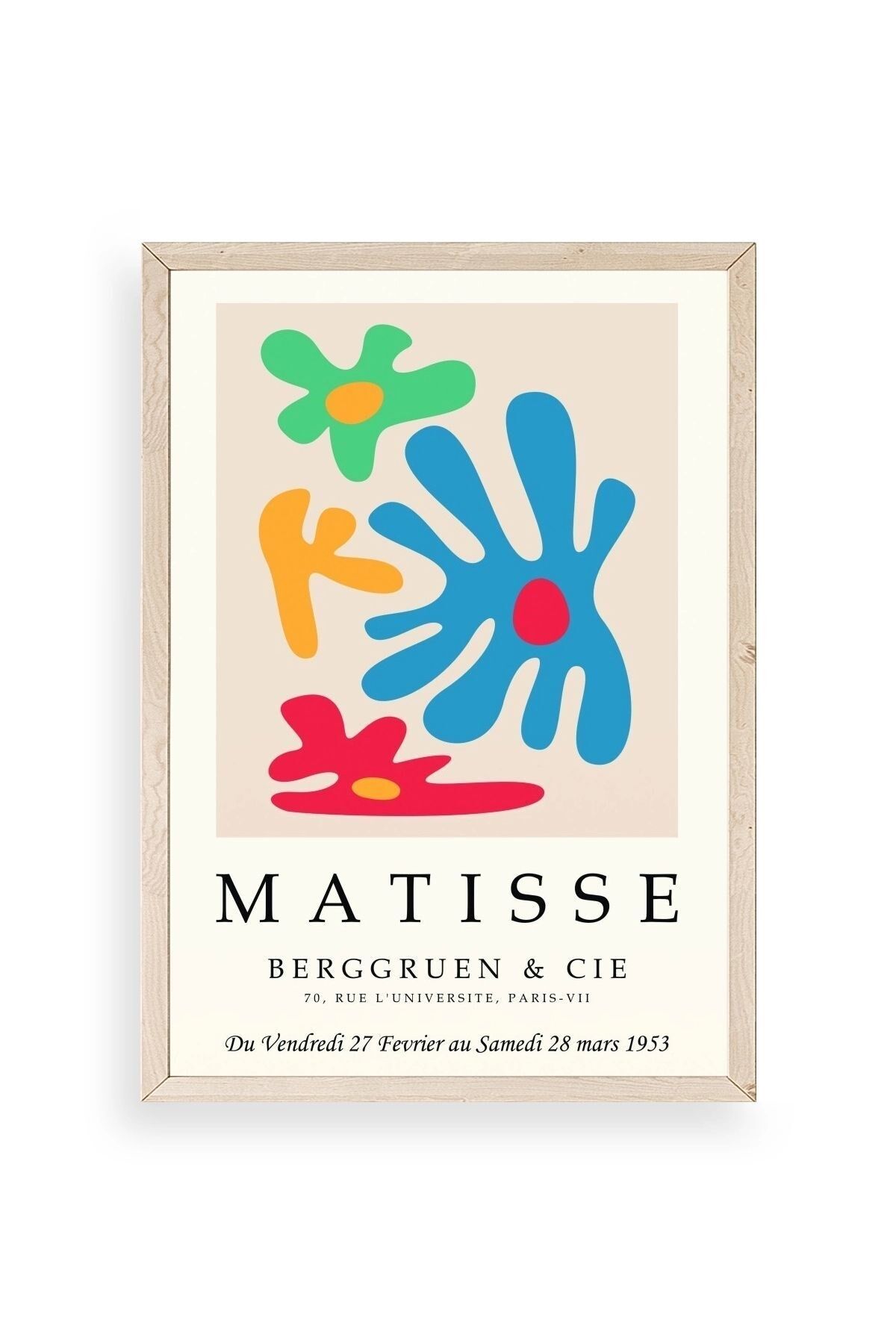 Fransız Ahşap Çerçeveli Tablo 50 x 70