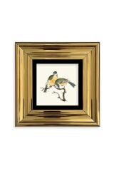 Dalda İki Kuş Çerçeveli Taş Tablo 20 cm