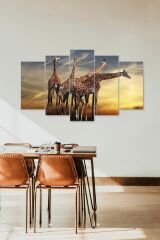 Zürafa 5 Parçalı Mdf Tablo 60 x 100