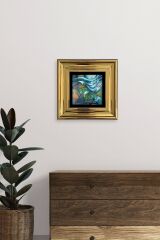 Soyut Çerçeveli Taş Tablo 20 cm