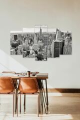 Gökdelen Şehir 5 Parçalı Mdf Tablo 60 x 100