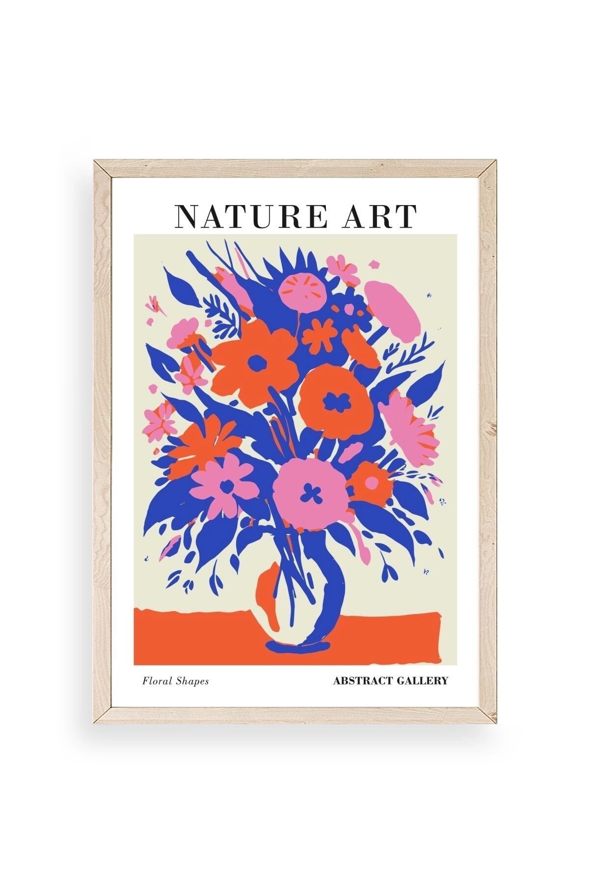 Çiçek Ahşap Çerçeveli Tablo 17 x 23