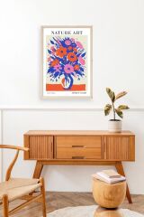 Çiçek Ahşap Çerçeveli Tablo 23 x 30