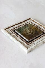 Hat Yazılı Çerçeveli Taş Tablo , Çerçeveli Taş Duvar Dekoru-enkcrcvtbl-00139 20 cm