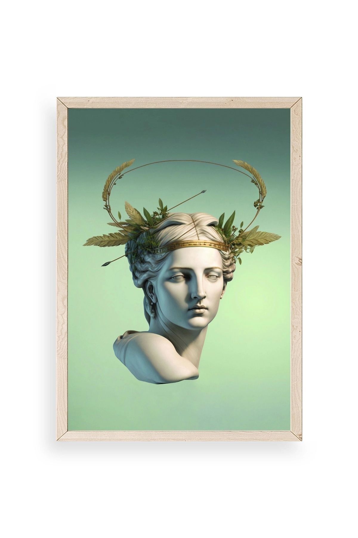 Heykel Ahşap Çerçeveli Tablo 17 x 23