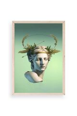 Heykel Ahşap Çerçeveli Tablo 30 x 42