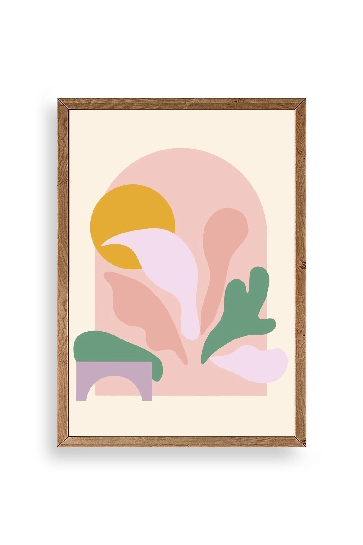 Modern Ahşap Çerçeveli Tablo 17 x 23