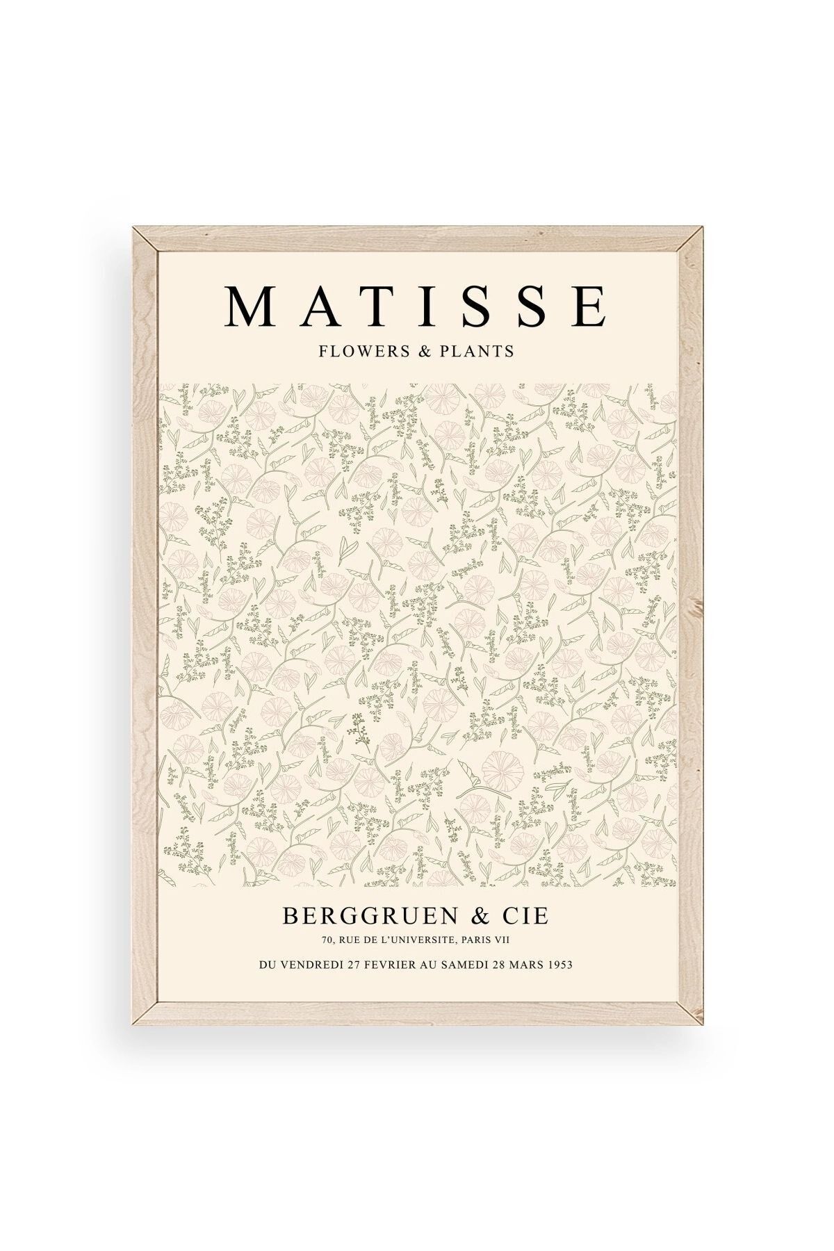 Matisse Ahşap Çerçeveli Tablo 23 x 30