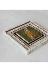 Gustav Klimt Çerçeveli Taş Tablo , Çerçeveli Taş Duvar Dekoru 20 cm