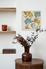 Çiçek Ahşap Çerçeveli Tablo 42 x 42