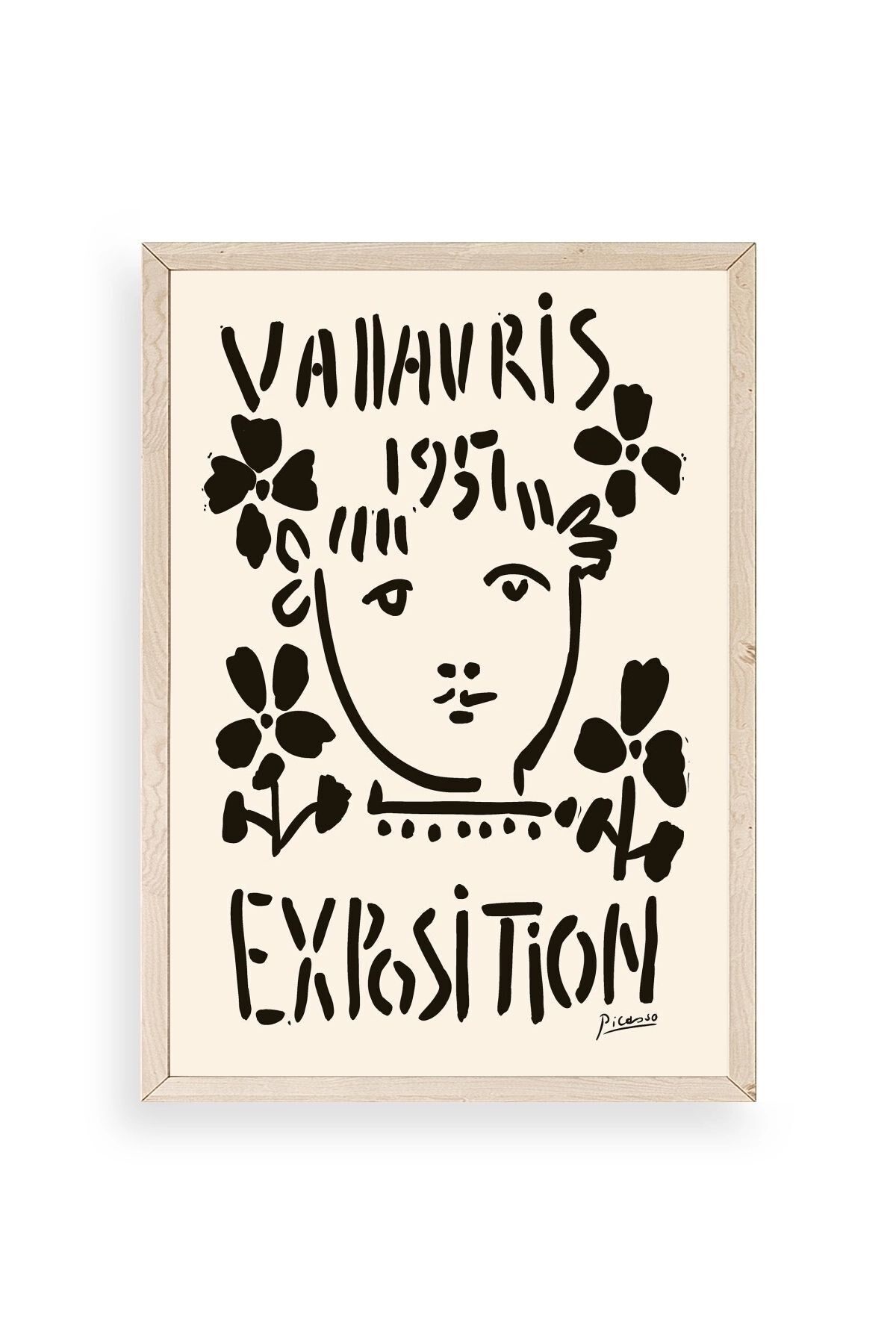 Picasso Ahşap Çerçeveli Tablo 30 x 42