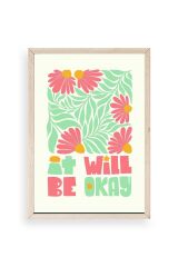 Motto Ahşap Çerçeveli Tablo 17 x 23