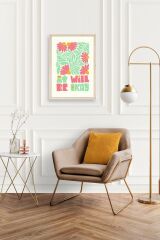 Motto Ahşap Çerçeveli Tablo 17 x 23