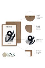 Modern Üçlü Ahşap Çerçeveli Tablo 50 x 70