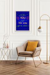 Motto Ahşap Çerçeveli Tablo 30 x 42