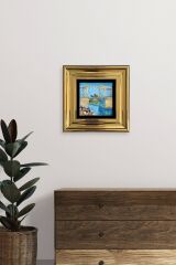 Köprü Çerçeveli Taş Tablo 20 cm