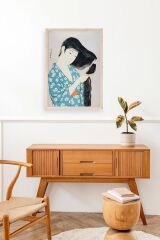 Hashiguchi Goyo Ahşap Çerçeveli Tablo 30 x 42